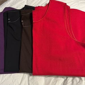 4 Plus size 2x women’s sleeveless tops